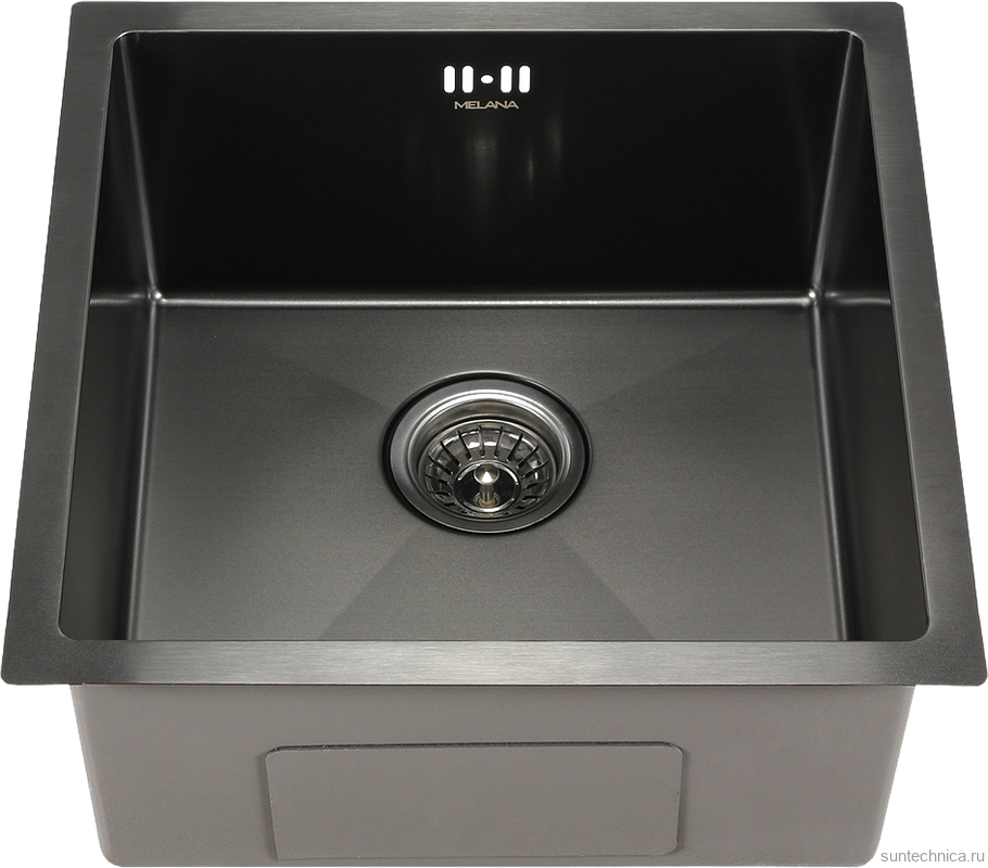 Комплект Мойка Melana D4545HB графит + Измельчитель Bone Crusher BC 810-SL Slim Line