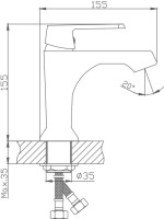 Смеситель для раковины Haiba HB804 HB10804