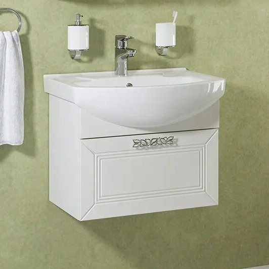 Тумба с раковиной Runo Монро 55, подвесная