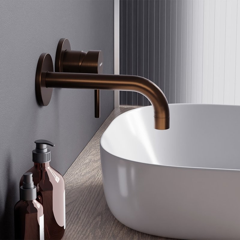 Смеситель для раковины Damixa Scandinavian Pure 360260500 С ВНУТРЕННЕЙ ЧАСТЬЮ, розовое золото