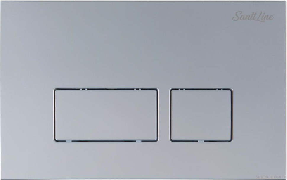 Комплект Унитаз подвесной SantiLine SL-5027 безободковый, с микролифтом, система смыва Tornado + Инсталляция SantiLine SL-01 с кнопкой смыва хром