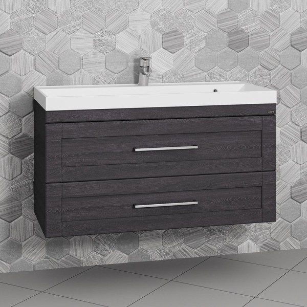 Тумба под раковину СаНта Венера 100 подвесная, дуб шале графит