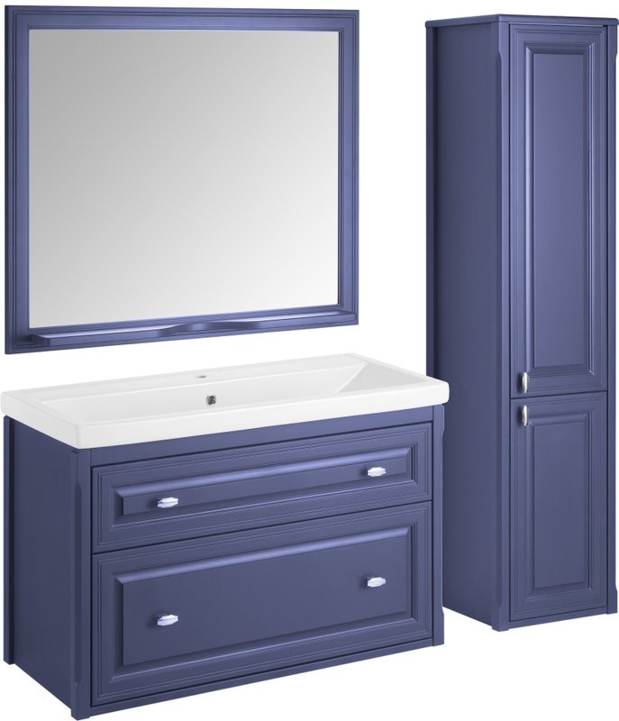 Тумба с раковиной ASB-Woodline Кастелло 100 подвесная, пейна