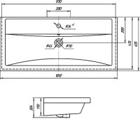 Тумба с раковиной ASB-Woodline Кастелло 100 подвесная, пейна