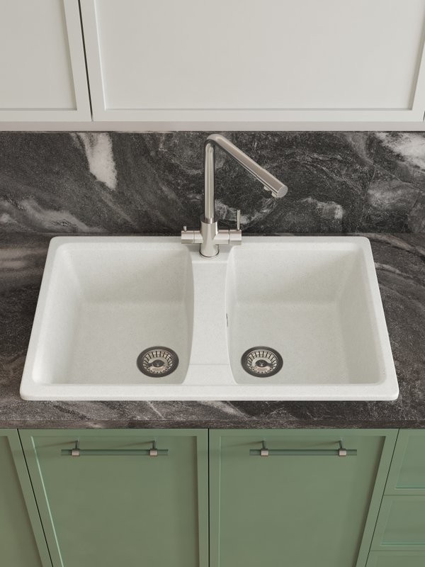 Мойка кухонная Domaci Болонья М-26-001 белая