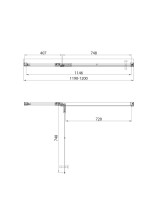 Душевой уголок Veconi Premium Alassio SP G 120х90, профиль брашированное золото, стекло прозрачное