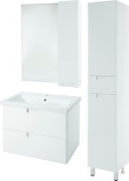 Зеркало Bellezza Пегас R 80 белое