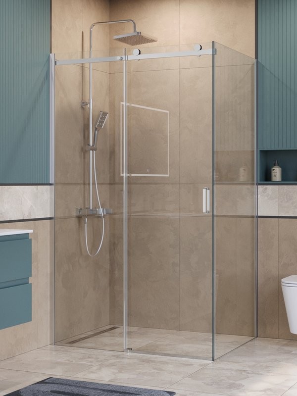 Душевой уголок BelBagno Soft Close-2 AH-1-130/100-C-Cr профиль хром