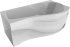 Акриловая ванна Timo Vino 1590 R 150x90, с каркасом, правая