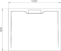 Поддон для душа RGW Stone Tray STE MW 120x80, белый мрамор