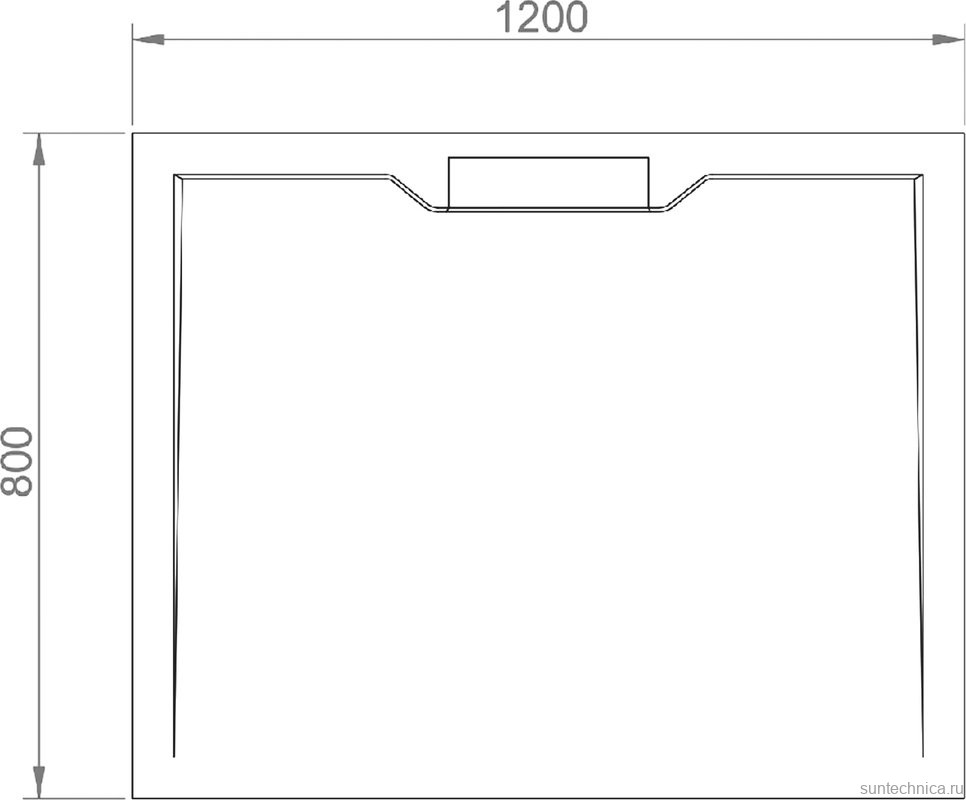 Поддон для душа RGW Stone Tray STE MW 120x80, белый мрамор
