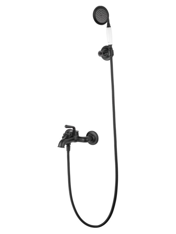 Смеситель для ванны с душем Wonzon & Woghand Steam WW-88639008-MB матовый черный