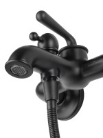 Смеситель для ванны с душем Wonzon & Woghand Steam WW-88639008-MB матовый черный