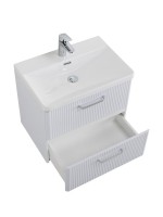 Мебель для ванной комнаты BelBagno Due 50 ручки хром полированный, bianco lucido