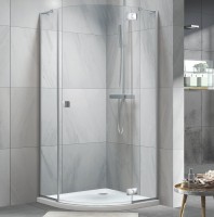 Душевой уголок Koller Pool Neon N90RС 90х90, стекло прозрачное. профиль хром