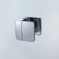 Душевой уголок Koller Pool Neon N90RС 90х90, стекло прозрачное. профиль хром