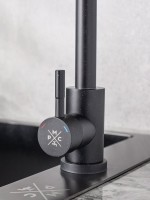Смеситель для кухни РМС Sus124blk 017F черный