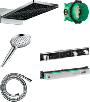 Душевой комплект Hansgrohe Rainmaker Select 580 (3 jet) 24001600 + 26530000 + 28272000 + 15357600