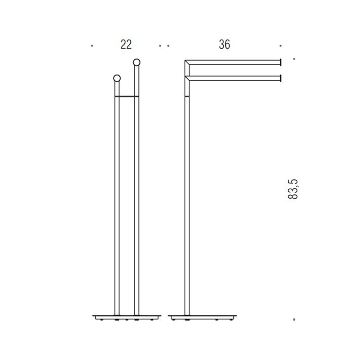 Стойка Colombo Design Hermitage B4038.GM графит