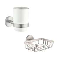 Набор Стакан Allen Brau Priority 6.31002-BN + Мыльница 6.31004-BN Набор Стакан Allen Brau Priority 6.31002-BN + Мыльница 6.31004-BN
