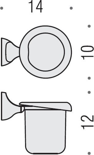 Набор Стакан Colombo Design Melo В1202.000 + Мыльница В1201.000