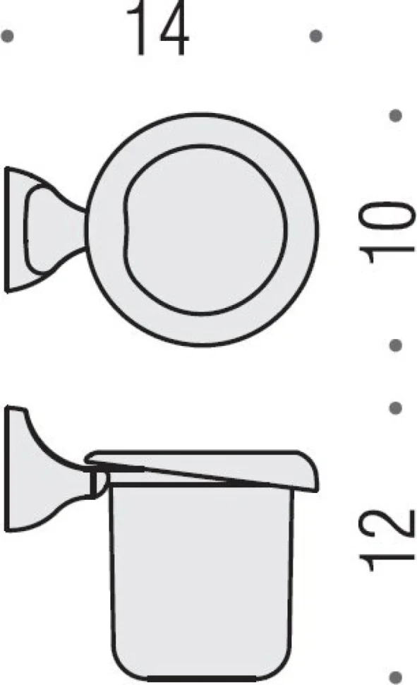Набор Стакан Colombo Design Melo В1202.000 + Мыльница В1201.000