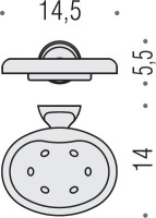 Набор Стакан Colombo Design Melo В1202.000 + Мыльница В1201.000