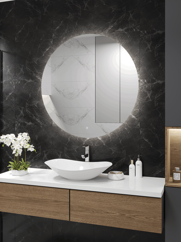 Зеркало круглое CONTINENT Led Ajour ECO 110 см, бесконтактный сенсор, с подсветкой