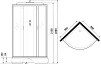 Душевая кабина Niagara Classic NG-6701-14 90x90 см