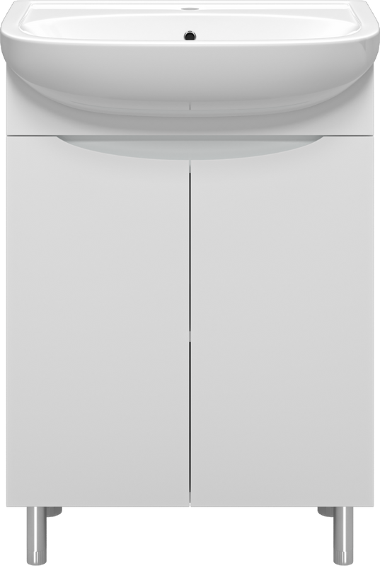 Тумба под раковину Misty Смайл 60 белая