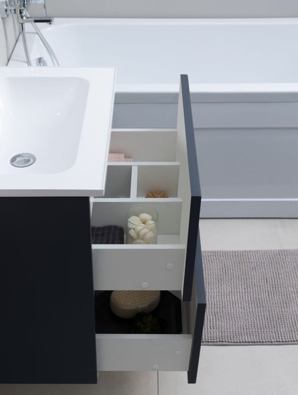 Тумба с раковиной Aquanet Арт 60 подвесная, маренго