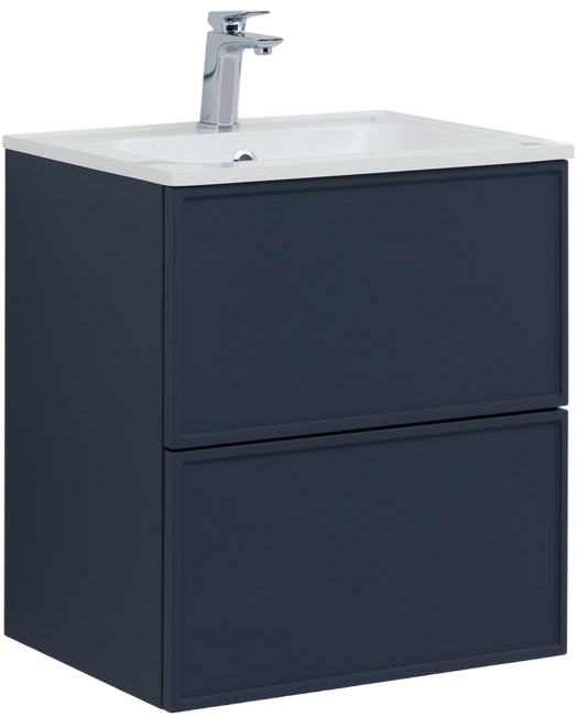 Тумба с раковиной Aquanet Арт 60 подвесная, маренго