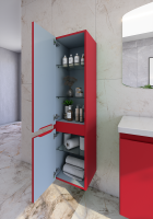 Шкаф-пенал для ванной Caprigo Forte 35 L красный Шкаф-пенал для ванной Caprigo Forte 35 L красный