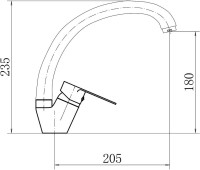 Смеситель для кухни Fashun A54113 сатин