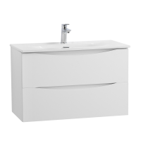 Тумба с раковиной BelBagno Marino-cer-mini 70 подвесная, bianco lucido