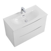 Тумба с раковиной BelBagno Marino-cer-mini 70 подвесная, bianco lucido