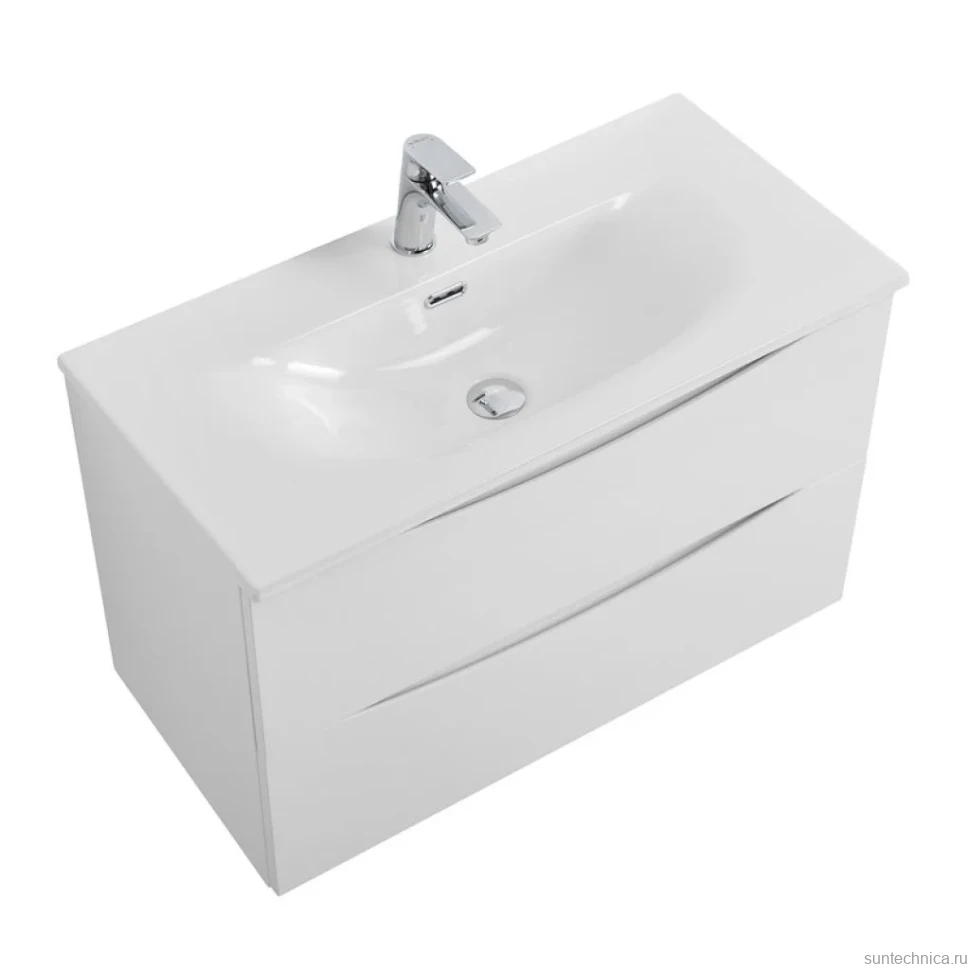 Тумба с раковиной BelBagno Marino-cer-mini 70 подвесная, bianco lucido