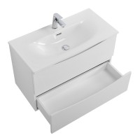 Тумба с раковиной BelBagno Marino-cer-mini 70 подвесная, bianco lucido
