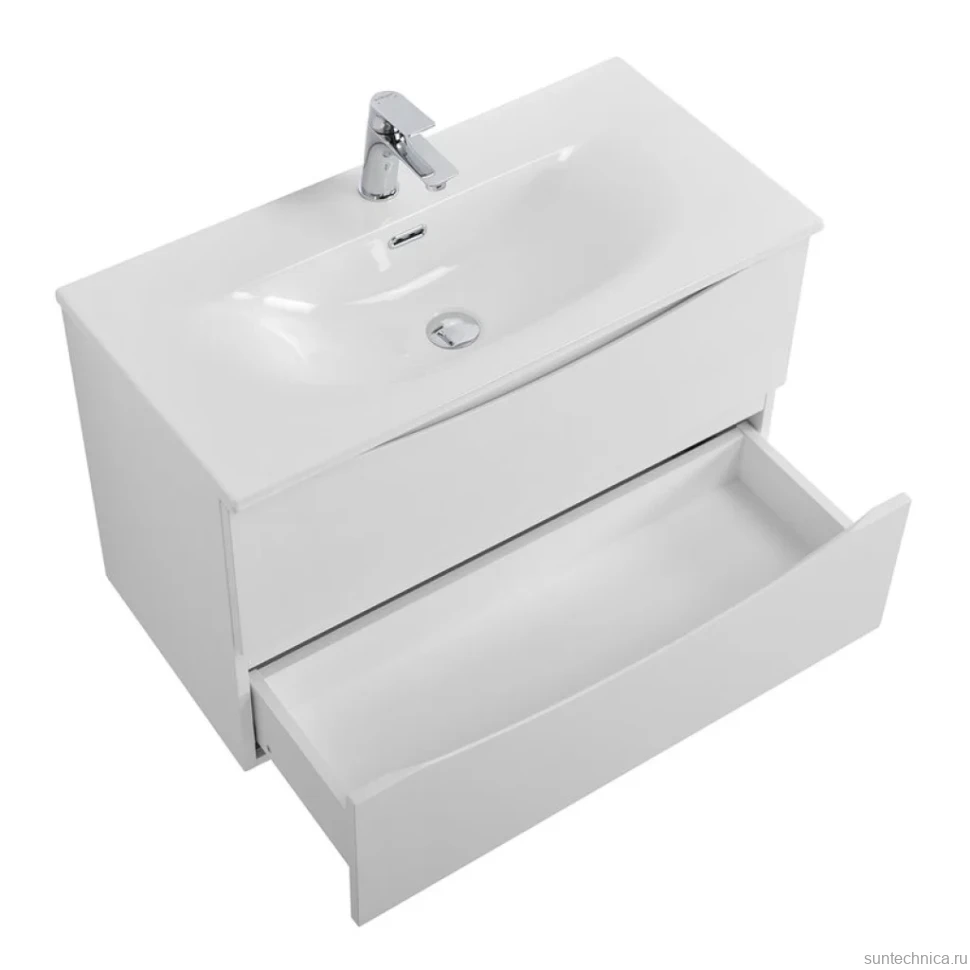 Тумба с раковиной BelBagno Marino-cer-mini 70 подвесная, bianco lucido