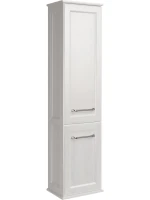 Шкаф пенал для ванной ASB-Woodline Венеция 40 белый, патина серебро