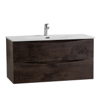 Тумба под раковину BelBagno Marino-cer-n 100 подвесная, rovere nature grigio