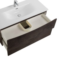 Тумба под раковину BelBagno Marino-cer-n 100 подвесная, rovere nature grigio