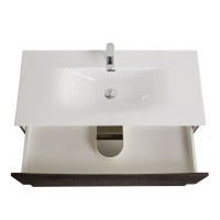 Тумба под раковину BelBagno Marino-cer-n 100 подвесная, rovere nature grigio
