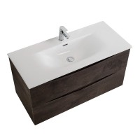 Тумба под раковину BelBagno Marino-cer-n 100 подвесная, rovere nature grigio