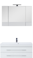 Мебель для ванной комнаты Aquanet Верона 100 подвесная белая Мебель для ванной комнаты Aquanet Верона 100 подвесная белая
