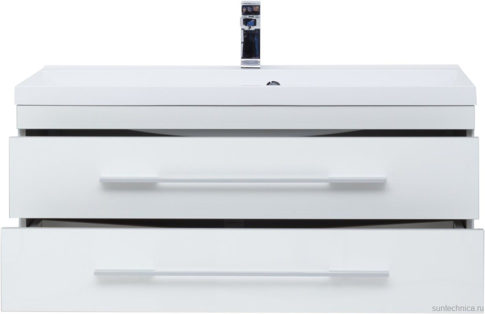 Мебель для ванной комнаты Aquanet Верона 100 подвесная белая