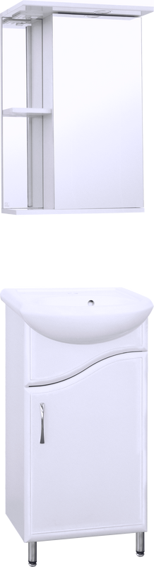 Мебель для ванной комнаты Style Line Эко Волна №2 45 белая