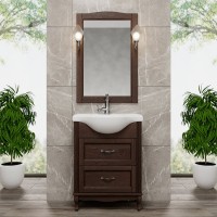 Мебель для ванной комнаты ValenHouse Эллина 65 кальяри, 2 ящика, ручки хром