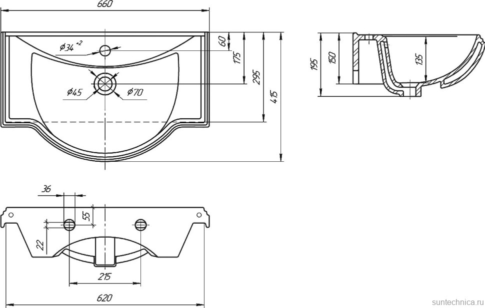 Мебель для ванной комнаты ValenHouse Эллина 65 кальяри, 2 ящика, ручки хром