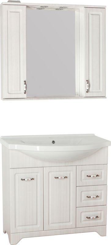 Мебель для ванной комнаты Style Line Олеандр-2 90 Люкс, рельеф пастель